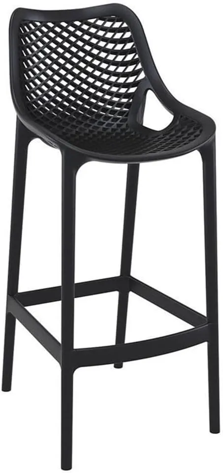 Compamia Air Patio Bar Stool in Black (Set of 2)