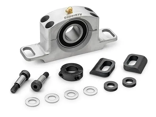 SuperATV Heavy Duty Cast Aluminum Carrier Bearing for Polaris RZR XP 1000/900 (See Fitment) - Greaseable and Self Aligning!