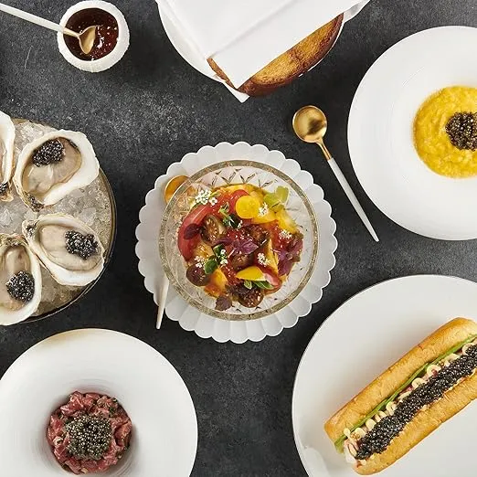 MARKY'S Royal Amber Osetra Sturgeon Black Caviar - 2 oz / 56 g - Malossol Ossetra Black Roe - GUARANTEED OVERNIGHT