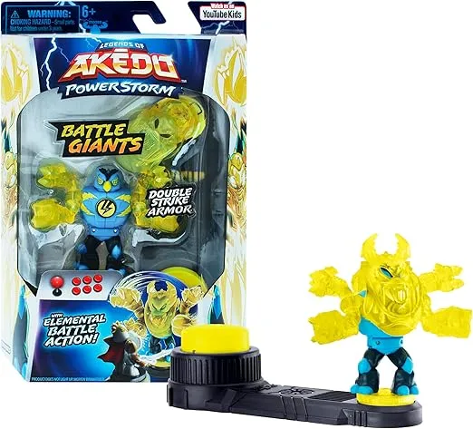 Legends of Akedo Power Storm - Giants - Thoraxis - Mini Battling Warrior with Double Strike Armor. Ready, Fight, Split Strike.
