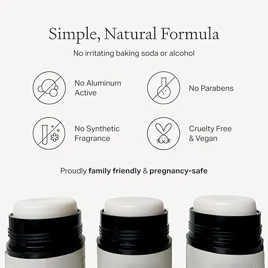 Each & Every All Natural Deodorant for Women & Men - Sensitive Skin, Plant-Based, Baking Soda & Aluminum-Free Deodorant - Clean Long Lasting 24 Hr Odor Control - Lavender & Lemon Travel Size, 2.5oz
