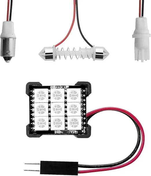 T10/BA9s/Festoon Bluetooth LED Panel Bulb XKchrome App Controlled wireless Car/Truck Interior Light LED, dome light, T10, BA9S, Festoon Adapters, 29 Ð 33mm festoon, 1156, 1157, 3156, 3157
