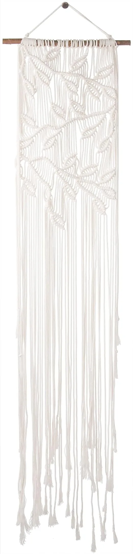 Solid Oak Macramé Wall Hanger Kit - Leaves, Solid Oak Do-It-Yourself Macramé, Leaves Kit