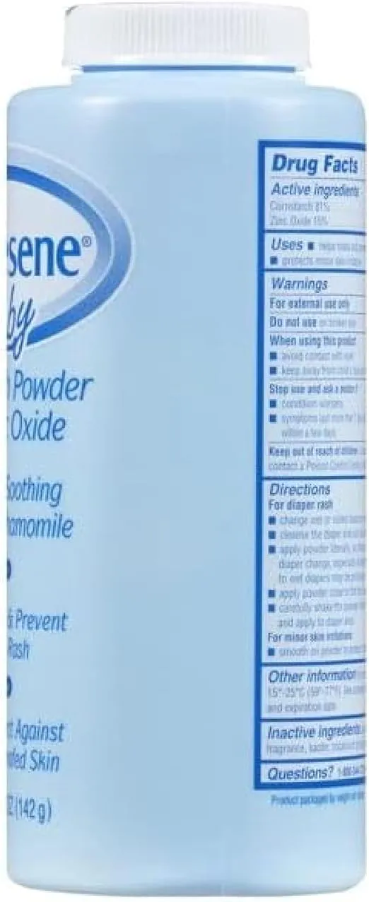 Caldesene Baby Cornstarch Powder With Zinc Oxide 5 oz (Pack of 5)
