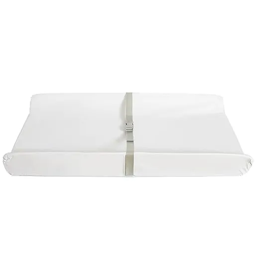 Munchkin Secure Grip Baby Diaper Changing Pad for Dresser, Waterproof and Wipeable, Contoured, Standard Size (16" x 31"), White