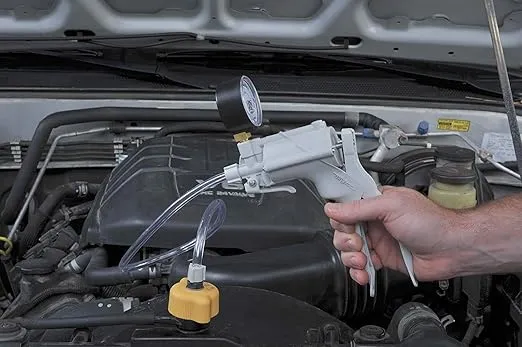 Mityvac MV4560 Radiator/Cooling System Pressure Test Kit for Asian, European, US Cars and Light Duty Trucks, Includes Hand Pressure Pump, 4 Cooling System and 2 Dual-Function Cap Test Adapters