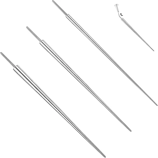 BodyAce G23 Titanium Threadless Piercing Taper, 14G 16G 18G Piercing Taper Insertion Pin, Body Piercing Stretching Kit Assistant Tool for Nose/Ear/Navel/Lip/Eyebrow