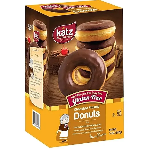 Katz Gluten Free Snacks Top 6 Donut Flavors | Gluten Free, Dairy Free, Soy Free, Nut Free | Powdered, Glazed, Cinnamon, Pumpkin Spice, Chocolate Frosted