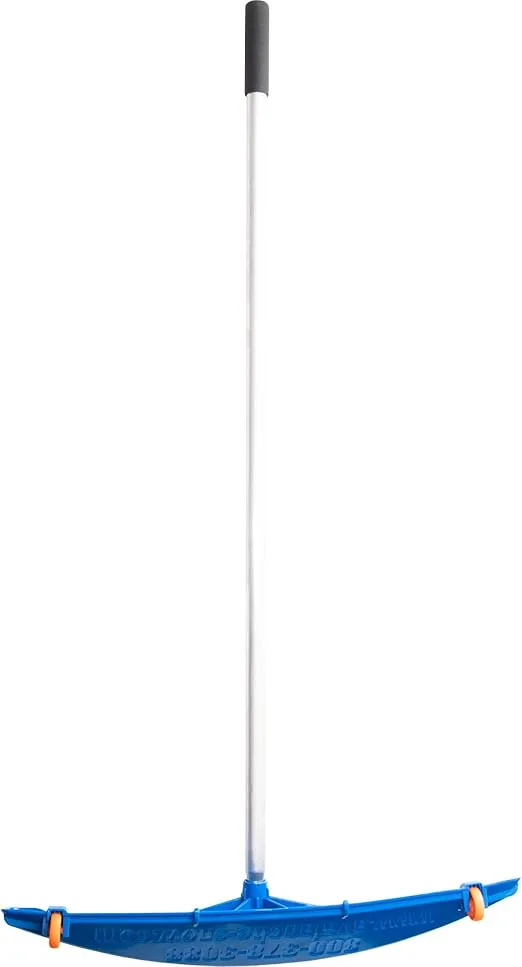 Snow Roof Rake Deluxe, Easy Snow Removal from Roof, Prevents Ice Dams, Quick Assembly, 24 Inches Wide, 20 Foot Reach, Built-In Wheels Prevent Damage, Made in the USA, SRD20