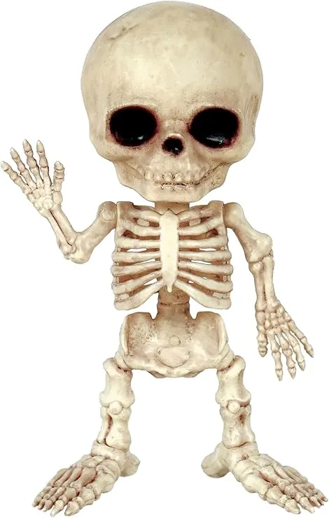 Crazy Bonez Halloween Skeleton Figurine for Indoor Outdoor Decoration, 7"