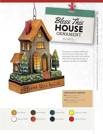 Carving & Painting Christmas Ornaments: Easy Techniques for 23 Patterns in Wood (Fox Chapel Publishing) Step-by-Step Projects for Beginner, Intermediate, and Advanced Carvers, plus Original Designs