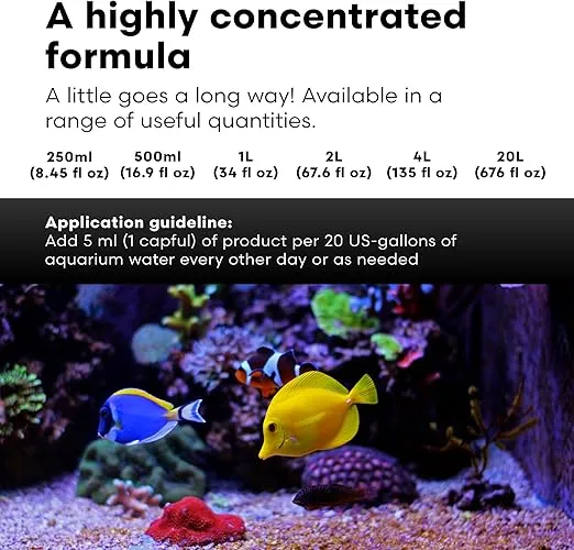 Brightwell Aquatics Magnesion Liquid Salt Water Conditioner - Concentrated Magnesium Supplement for Reef and Marine Aquariums, 135.2 fl oz