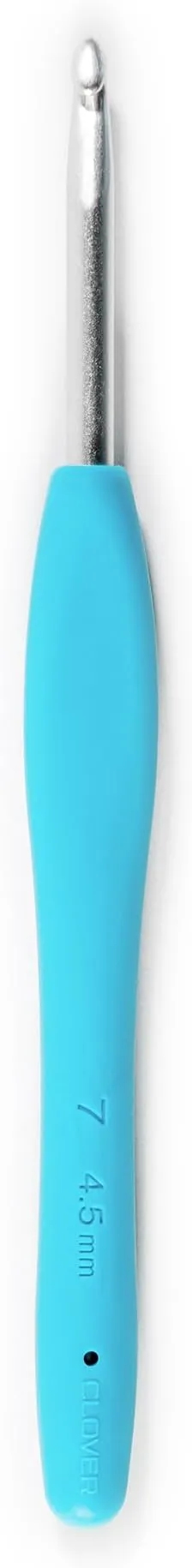 Clover Amour Crochet Hook: 4.5mm, Blue