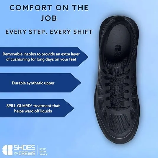 Shoes for Crews Men's Endurance II Non Slip Food Service Work Shoes