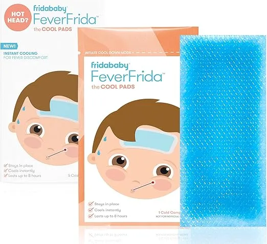 Frida Baby Cool Pads, Fever Patch for Kids, Fever Reducer, Discomfort & Headache Relief, 5 Count