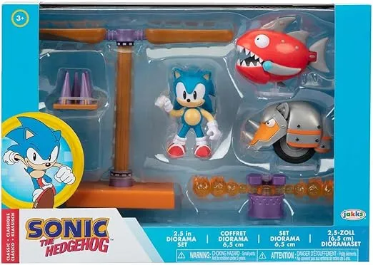 Sonic The Hedgehog Action Figures 2.5" Diorama Set - Flying Battery Zone