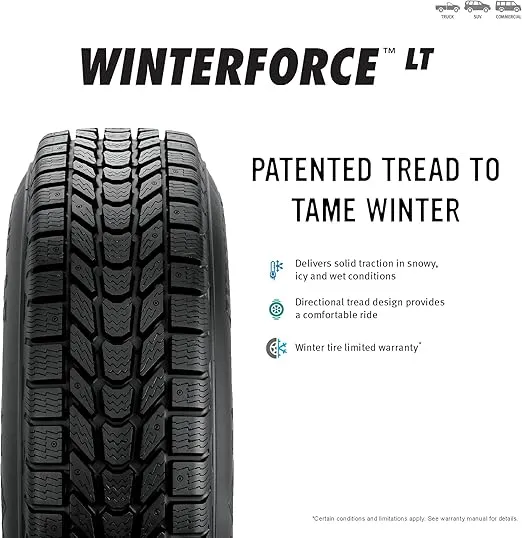 Firestone Winterforce LT Winter Radial Tire - 265/70R17 121R