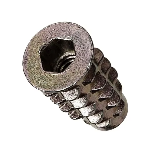 E-Z LOK - 901024-20 E-Z Lok Threaded Insert, Zinc, Hex-Flanged, #10-24 Internal Threads, 0.787" Length (Pack of 50)