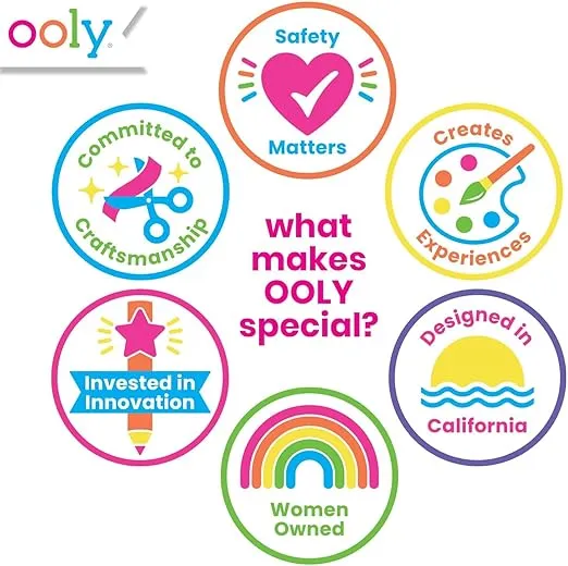 Ooly Shrink-Its! 28 PC DIY Shrinking Art Kit That Creates Charms and Tags, Includes 20 Plastic Pre Cut Charms and More! No Mess Art for Kids, DIY Creative Activity, Ideal Party Favor [Cute Crew]