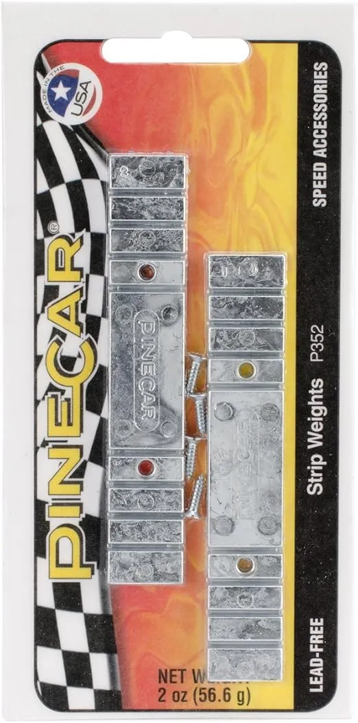 Pine Car Derby Strip Weights, 1-Ounce, 2-Pack