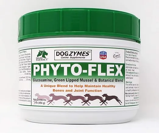 Dogzymes Phyto Flex - Glucosamine, Chondroitin, MSM and Hyaluronic Acid… (1 Pound)