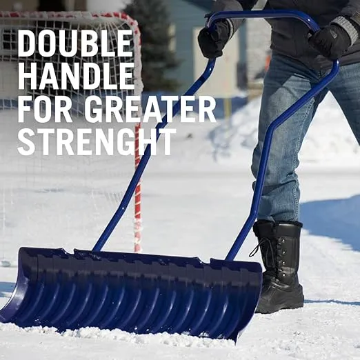 Garant GARANT-YPP36KU Yukon 36-Inch Extra-Large Ergonomic Snow Pusher with Steel Handle, Clear