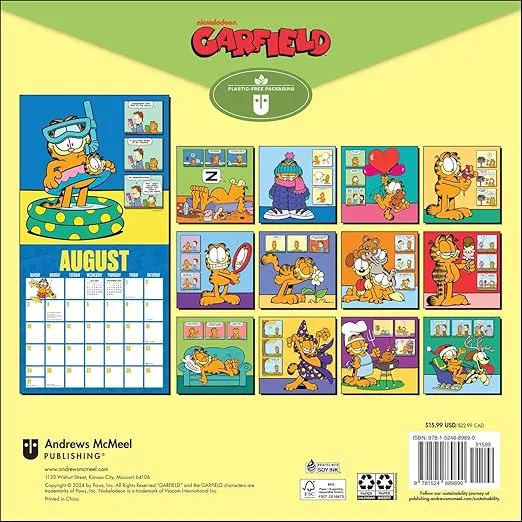 Garfield 2025 Wall Calendar