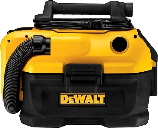 DEWALT 20V MAX Wet/Dry Vacuum, Cordless and Corded, Versatile Power Source, Portable Shop Vacuum, Tool Only (DCV581H)