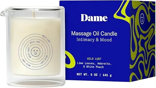 Dame Products A00322B: Massage Oil Candle Wild Lust