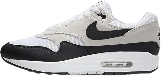 Nike Air Max 1 Essential Men's Shoes (FZ5808-101, White/Summit White/Black)