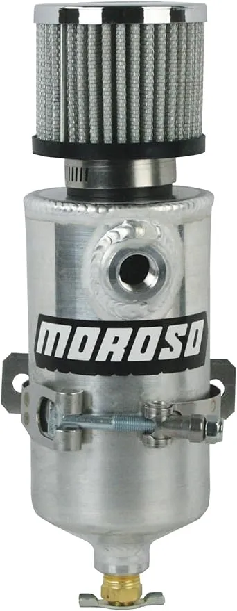 Moroso 85473 Crankcase Breather Tank, Dual 3/8" NPT Fittings