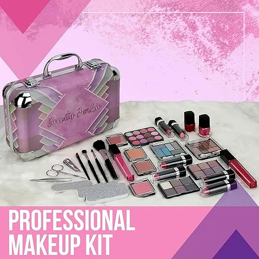 Ver Beauty Starter Carry-All Teen Makeup Kit Gift Set, Pink, 1 Count