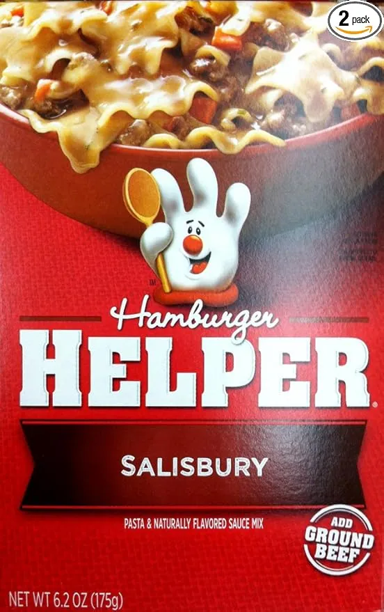 Betty Crocker SALISBURY Hamburger Helper 6.2oz (2 Pack)