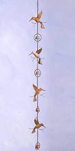 Ancient Graffiti Hummingbirds Decorative Hanging Chain