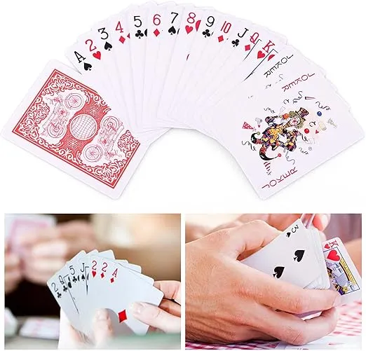 LotFancy Playing Cards, 24 Decks of Cards Bulk, Poker Size Standard Index, 12 Blue and 12 Red, for Blackjack, Euchre, Canasta Card Game, Casino Grade Poker Cards
