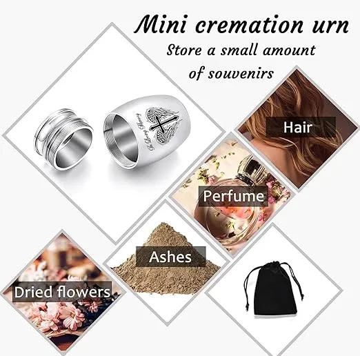 Color Small Urns for Ashes - Set of 8,Aluminium Mini Urns, Cremation Urns for Human/Pet Ashes, Ashes Holder, Small Keepsake urns-Memorial Urn (8Pcs -Urn)