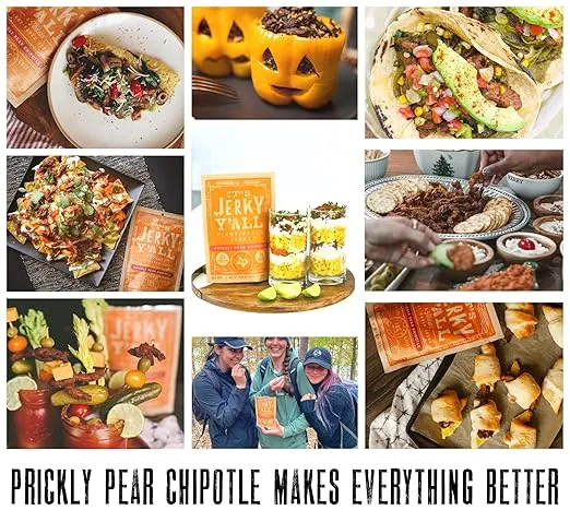 It's Jerky Y'all Plant Based Jerky CHIPOTLE | Beyond Tender and Tasty Vegan Snacks | Non-GMO, Gluten Free, Vegetarian (6 Pack)