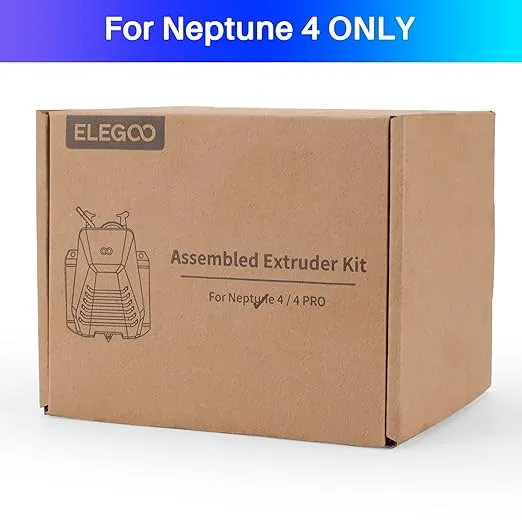 ELEGOO Extruder for Neptune 4 3D Printer, Fully Assemble Dual-Gear Direct Drive Extruder, ELEGOO Official 3D Printer Accessories