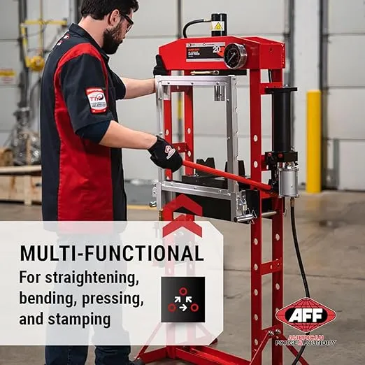 AFF 20 Ton Hydraulic Shop Press - Super Duty
