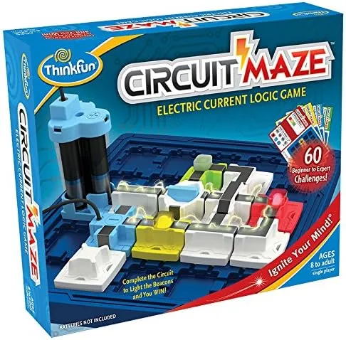 ThinkFun Circuit Maze Game - Brain-Boosting STEM Toy | Teaches Circuitry through Engaging Gameplay | Toy of the Year Finalist | Ideal for Boys and Girls Age 8 and Up