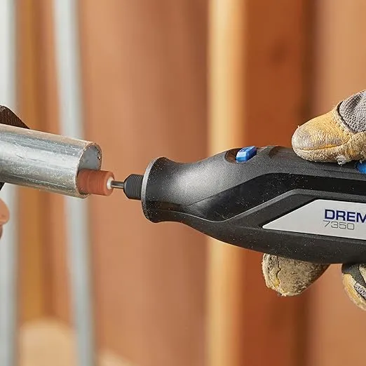 Dremel 160-Piece Rotary Tool Accessory Kit with EZ Lock Technology - 1/8" Shank - Cutting Bits, Polishing Wheel and Compound, Sanding Drums & Disc (710-08)