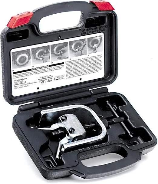 Powerbuilt Pilot Bearing Puller, Remove Bearings and Bushings, Foreign and Domestic Car Repair, Storage Case - 648619, Silver