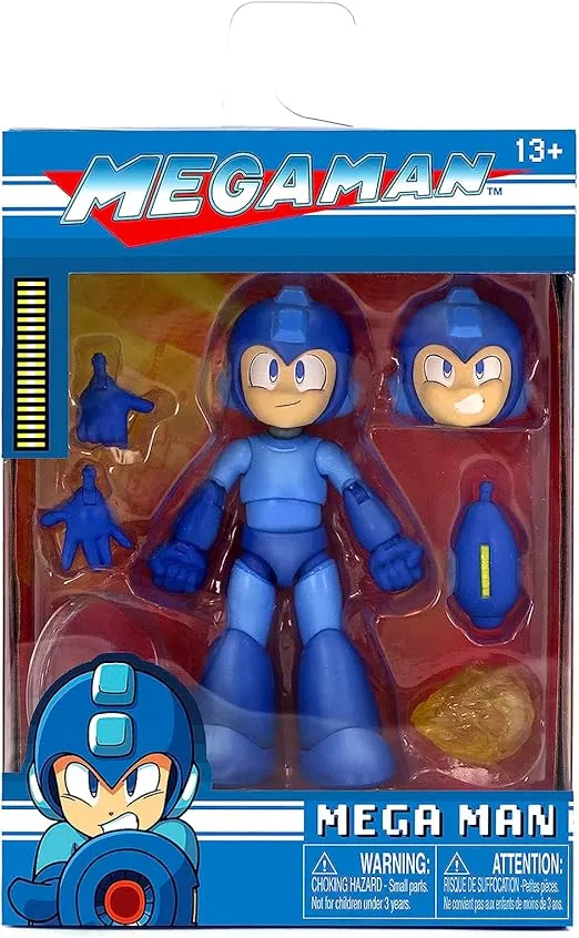 Mega Man 4" Mega Man Action Figure, Toys for Kids and Adults