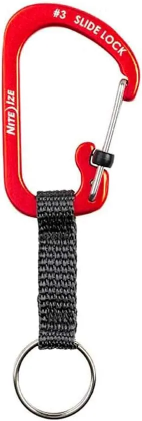 Nite Ize SlideLock Key Ring, Red