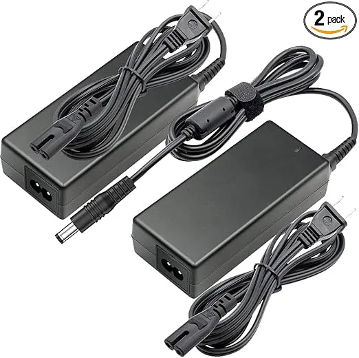 12V 5A Power Supply, AC 120V to DC12V 5.5x2.1mm Jack Converter, 12 Volt LED Driver 60W Adapter Transformer for Strip Lights, Surveillance Cameras, External HDD, Monitor, CCTV (Pack of 2)
