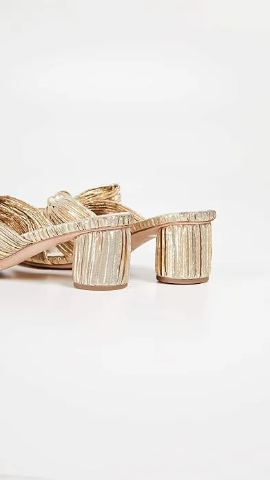 Loeffler Randall Women's Emilia Pleated Bow Sandals