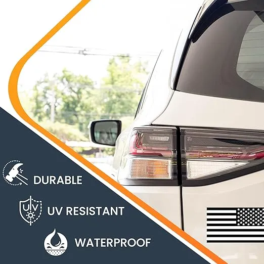 Magnet Me Up Reversed Black and White American Flag Magnet Decal, 3x5 Inches, Heavy Duty Automotive Magnet for Car, Truck, SUV or Any Other Magnetic Surface