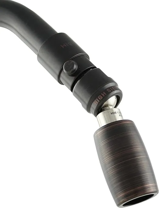 High Sierra Showerheads® - Solid Metal 2.0 GPM High Flow Shower Head with Trickle Valve - Upgraded Version - Hides Shower Arm Threads (For Standard 45 Degree or Straight Shower Arms Only) - ORB