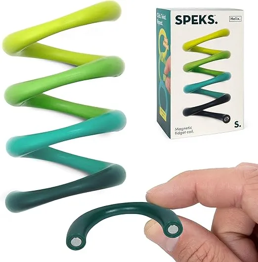 Speks Helix - Fidget Toy for Adults and Teens 14+ | Desk Toy for Office, Christmas Gift, Holiday Stocking Stuffer Present, Sensory Gadget for Stress Relief | Acid