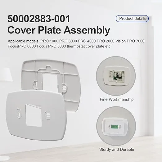 50002883-001 Cover Plate Assembly for Honeywell Focus PRO 5000, 6000 and Vision PRO 7000-50002883-001/U 50002883-001-c2 Th3-6000 Focus Pro and Pro Thermostat